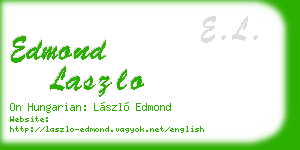 edmond laszlo business card