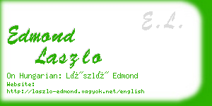 edmond laszlo business card